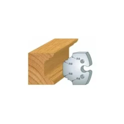 LUXOUTILS 214 : Jeu De 2 Fers 50 Mm Congé Et Quart De Rond Pour Porte Outils 50 Mm - Porte-outils De Toupie