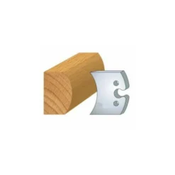 LUXOUTILS 215 : Jeu De 2 Fers 50 Mm Rayon 40 Mm Pour Porte Outils 50 Mm - Porte-outils De Toupie