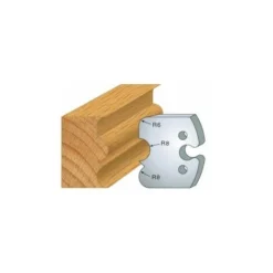 LUXOUTILS 221 : Jeu De 2 Fers 50 Mm Tore à Gorge Pour Porte Outils 50 Mm - Porte-outils De Toupie