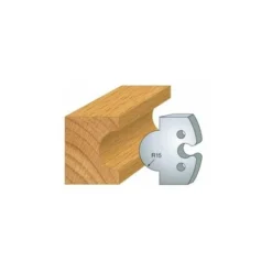 LUXOUTILS 226 : Jeu De 2 Fers 50 Mm Gueule De Loup Pour Porte Outils 50 Mm - Porte-outils De Toupie