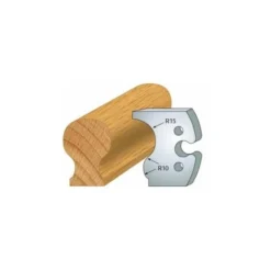 LUXOUTILS 229 : Jeu De 2 Fers 50 Mm Main Courante Pour Porte Outils 50 Mm - Porte-outils De Toupie