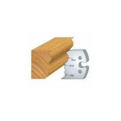 LUXOUTILS 240 : Jeu De 2 Fers 50 Mm Moulure Louis XV Pour Porte Outils 50 Mm - Porte-outils De Toupie