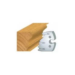 LUXOUTILS 247 : Jeu De 2 Fers 50 Mm Moulure Cadre Louis XVI Pour Porte Outils 50 Mm - Porte-outils De Toupie