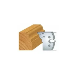 LUXOUTILS 274 : Jeu De 2 Fers 50 Mm Doucine Rayon 7 Mm Pour Porte Outils 50 Mm - Porte-outils De Toupie