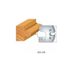 LUXOUTILS 278 : Jeu De 2 Fers 50 Mm Bec De Corbin Pour Porte Outils 50 Mm - Porte-outils De Toupie