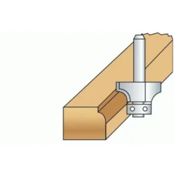 LEMAN Fraise de Défonceuse Carbure 1/4 Rond avec Guide à Billes - Diamètre 22 mm, Queue 8 mm -Toupie Soldes 19062828 3