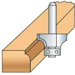 LEMAN Fraise de Défonceuse Carbure 1/4 Rond avec Guide à Billes - Diamètre 22 mm, Queue 8 mm -Toupie Soldes 19062828 4