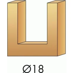 LEMAN Fraise Carbure Monobloc Brasé Queue Lisse 2 Coupes Droites - Diamètre 10 mm, Queue 10 mm - Pour Défonceuse, Affleureuse et Toupie -Toupie Soldes 19064840 2