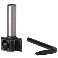 Fraise de défonceuse à plaquettes carbure réversibles 2 coupes droites - Queue 8 mm, Diamètre 19 mm - LEMAN