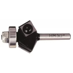 Fraise de défonceuse à plaquettes carbure réversibles 2 coupes droites - Queue 8 mm, Diamètre 26 mm - LEMAN