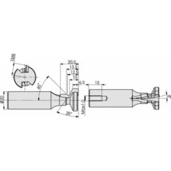 MECABOIS Fraise à Plaquettes Carbure Pour Profil LMC - Fraise Pour Défonceuse, Affleureuse Et Toupie -Toupie Soldes 19067375 3