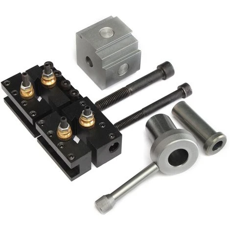 INSMA Porte-outil Changement Rapide en Aluminium pour Tour à Métaux 7x10" 7x12" 7x14" - Compatible Table/Hobby 3 INSMA Porte-outil Changement Rapide en Aluminium pour Tour à Métaux 7x10" 7x12" 7x14" - Compatible Table/Hobby