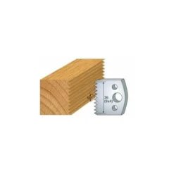 LUXOUTILS 117 : Jeu De 2 Fers 40 Mm Enture 4 Mm Pour Porte Outils 40 Et 50 Mm - Porte-outils De Toupie