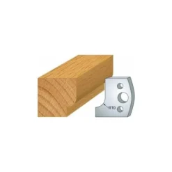 LUXOUTILS 013 : Jeu De 2 Fers 40 Mm Congé 10 Mm Pour Porte Outils 40 Et 50 Mm - Porte-outils De Toupie