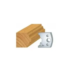 LUXOUTILS 025 : Jeu De 2 Fers 40 Mm Petit Bois De Fenêtre Pour Porte Outils 40 Et 50 Mm - Porte-outils De Toupie