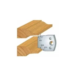 LUXOUTILS 100 : Jeu De 2 Fers 40 Mm Plate Bande Pour Porte Outils 40 Et 50 Mm - Porte-outils De Toupie