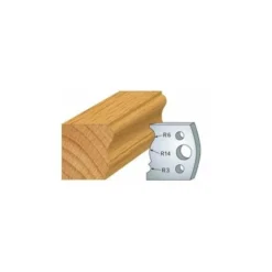 LUXOUTILS 106 : Jeu De 2 Fers 40 Mm Moulure Plinthe Pour Porte Outils 40 Et 50 Mm - Porte-outils De Toupie