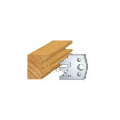 LUXOUTILS 097 : Jeu De 2 Fers 40 Mm Profil Pour Porte Outils 40 Et 50 Mm - Porte-outils De Toupie