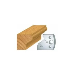 LUXOUTILS 111 : Jeu De 2 Fers 40 Mm Corniche Pour Porte Outils 40 Et 50 Mm - Porte-outils De Toupie