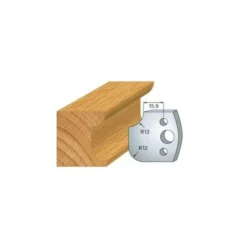 LUXOUTILS 176 : Jeu De 2 Fers 40 Mm Congé Quart De Rond 12 Mm Pour Porte Outils 40 Et 50 Mm - Porte-outils De Toupie