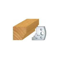 LUXOUTILS 019 : Jeu De 2 Fers 40 Mm Quart De Rond à Talon Pour Porte Outils 40 Et 50 Mm - Porte-outils De Toupie