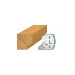 LUXOUTILS 020 : Jeu De 2 Fers 40 Mm Quart De Rond à Talon Pour Porte Outils 40 Et 50 Mm - Porte-outils De Toupie