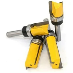 MAXI Fraise à Copier pour Défonceuse, Queue 8mm Lame 25mm - Acier Allié Haute Qualité - Travail du Bois Massif, Panneau de Particules, MDF - Jaune (8*3/4*25mm) -Toupie Soldes 22677283 4