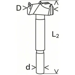 Mèche à Façonner Carbure 36 x 90 mm, D 10 mm - Bosch 2608597614 | Fraise pour Défonceuse, Affleureuse et Toupie -Toupie Soldes 22775007 3