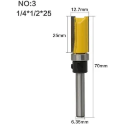 LITZEE Ensemble de Mèches de Toupie 1/2" - Fraisage et Affleurage en Bois avec Tige 1/4" -Toupie Soldes 26862593 5