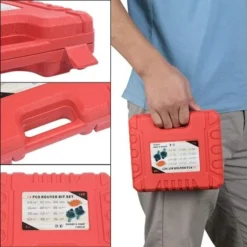 LANGRAY Fraises Défonceuse 12 PCS - Fraises à Rainurer Droites pour Travail du Bois - Boîtier en Plastique -Toupie Soldes 26864281 4