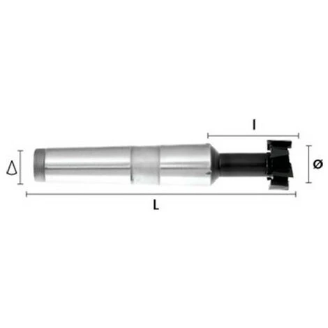 Fraise Métal HSSE DIN851B CM3 D. 40 X Lt. 138 X Lu. 18 Mm Q. DIN 228A - Pour Rainurage Précis 3 Fraise Métal HSSE DIN851B CM3 D. 40 X Lt. 138 X Lu. 18 Mm Q. DIN 228A - Pour Rainurage Précis