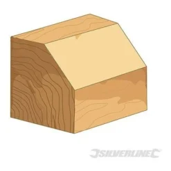 Fraise à Chanfrein 1/2" 47 x 25,4 mm 45° B12,7 mm - SILVERLINE - Pour Défonceuse, Affleureuse et Toupie -Toupie Soldes 28082743 2