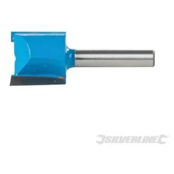 Fraise Droite Métrique 1/4", 20 X 20 Mm - SILVERLINE - Pour Défonceuse, Affleureuse Et Toupie -Toupie Soldes 28082799 2