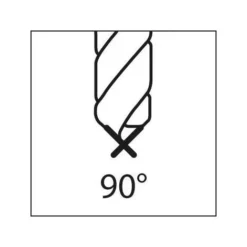 Foret à Pointer NC Carbure Monobloc TiALN DIN6535 Queue HB 90° 10mm - 1 Pièce | Fraise Pour Défonceuse, Affleureuse Et Toupie -Toupie Soldes 29154565 4