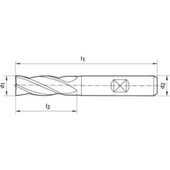 Fraise Courte DIN844 HSSCo8 TiALN Type N 16mm - 1 Pièce pour Défonceuse, Affleureuse et Toupie -Toupie Soldes 29163147 3