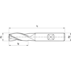 Fraise Longue DIN 844 HSSE-PM TiALN Type N 14mm - 1 Pièce pour Défonceuse, Affleureuse et Toupie -Toupie Soldes 29163202 3
