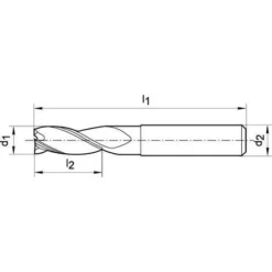 Fraise Longue DIN 6527 Carbure Monobloc D3 Queue HA 6mm - 1 PCS - Fraise Pour Défonceuse, Affleureuse Et Toupie -Toupie Soldes 29163464 3