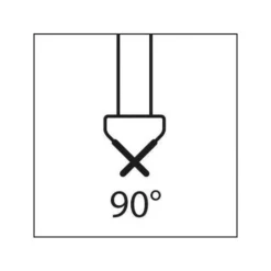 Fraise Carbure Monobloc 90° 6mm - Outil Multifonction pour Défonceuse, Affleureuse et Toupie - 1 Pièce -Toupie Soldes 29164022 5