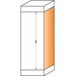 CMT Orange Tools 906,690,11B Fraise HW avec Roulement à Découper S 20 x 12 19 RH D - Fraise pour Défonceuse, Affleureuse et Toupie