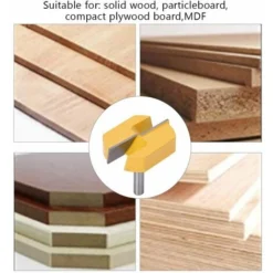 AIDUCHO Fraise de Queue de 8mm - Fraise de Rabotage de Surface et Nettoyage 8x57mm - Pour Défonceuse, Affleureuse et Toupie 9 AIDUCHO Fraise de Queue de 8mm - Fraise de Rabotage de Surface et Nettoyage 8x57mm - Pour Défonceuse, Affleureuse et Toupie -Toupie Soldes 32752599 3