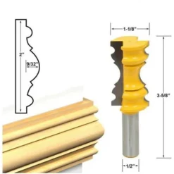 AIDUCHO Fraise à Profil Concave Demi-Ronde pour Bois - Défonceuse, Affleureuse, Toupie - Modèle #3 -Toupie Soldes 32752794 4
