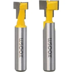 ABCRITAL 8mm T-Track Routeur - Fraise en T pour Rainure en Bois, Compatible avec Défonceuse et Affleureuse