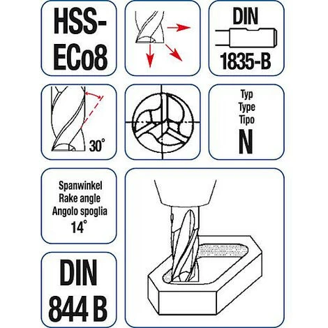 MAYKESTAG Fraise à Rainurer HSS-ECo8 Forme N/DIN 844B 3,0mm - Pour Défonceuse, Affleureuse et Toupie 4 MAYKESTAG Fraise à Rainurer HSS-ECo8 Forme N/DIN 844B 3,0mm - Pour Défonceuse, Affleureuse et Toupie – Image 2