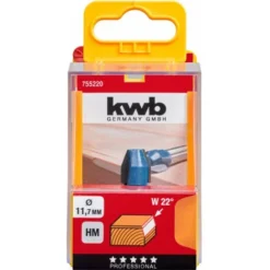 Fraise à Chanfreiner en Carbure 11,7x8mm KWB - Pour Défonceuse, Affleureuse et Toupie -Toupie Soldes 33980218 2