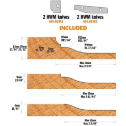 CMT ORANGE TOOLS 694.013.35 Porte-Outils Plate-Bande Doucine HW D=183x30x35 pour Toupie -Toupie Soldes 3414407 4