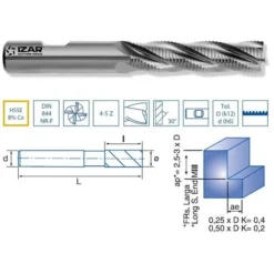 Fraise IZAR 43273 - Défonceuse, Affleureuse et Toupie - Diamètre 11.00mm