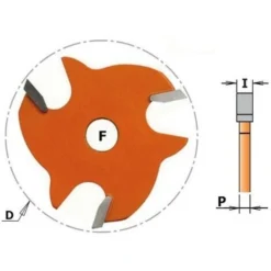 CMT 822.325.11 - Fraise Circulaire pour Z3 HM F8, Diamètre 47.6x2.5 mm - Fraise pour Défonceuse, Affleureuse et Toupie