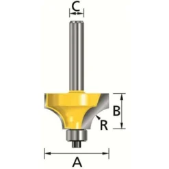 MAKITA D-09444 - Boi Coupe Roulement Pince 6 mm x 21 mm x 10 mm x 6 mm - Fraise Pour Défonceuse, Affleureuse Et Toupie