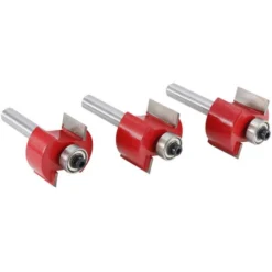 DONTODENT 3pc Fraise en Carbure de Tungstène 6mm pour Sculpture sur Bois - Défonceuse, Affleureuse et Toupie -Toupie Soldes 36960026 3