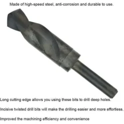 Foret TANABATA 1/2 Hélicoïdaux en Acier à Grande Vitesse - 26mm - Pour Fraiseuse, Défonceuse, Affleureuse et Toupie 9 Foret TANABATA 1/2 Hélicoïdaux en Acier à Grande Vitesse - 26mm - Pour Fraiseuse, Défonceuse, Affleureuse et Toupie -Toupie Soldes 42414525 3